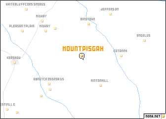 map of Mount Pisgah