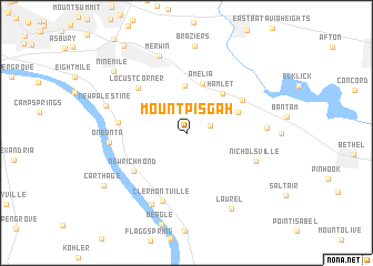 map of Mount Pisgah