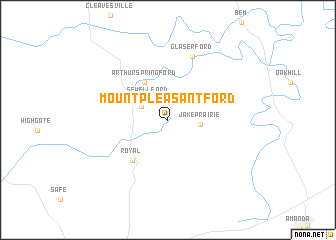 map of Mount Pleasant Ford