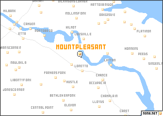 map of Mount Pleasant