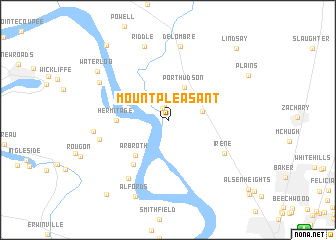 map of Mount Pleasant