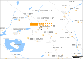 map of Mount Pocono