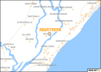 map of Mount Rena