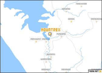 map of Mount Rex