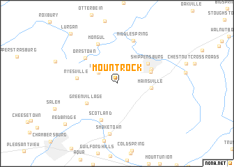 map of Mount Rock