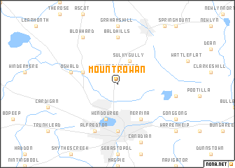 map of Mount Rowan