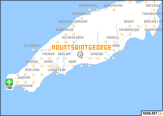 map of Mount Saint George