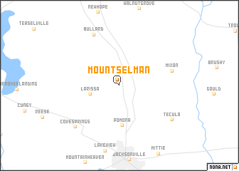 map of Mount Selman