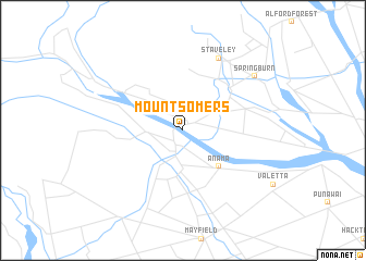map of Mount Somers