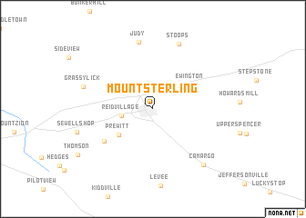 map of Mount Sterling