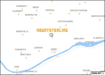 map of Mount Sterling