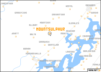 map of Mount Sulphur