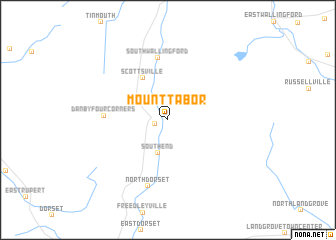 map of Mount Tabor