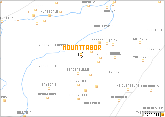 map of Mount Tabor