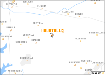 map of Mount Ulla