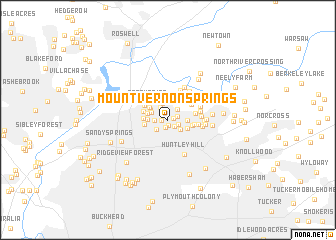 map of Mount Vernon Springs