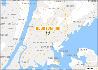 map of Mount Vernon