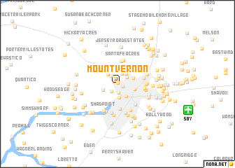 map of Mount Vernon