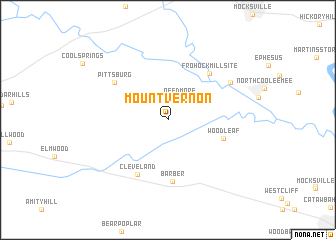 map of Mount Vernon