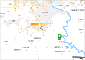 map of Mount Vernon