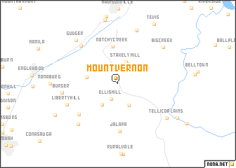 map of Mount Vernon