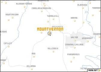 map of Mount Vernon