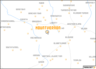 map of Mount Vernon