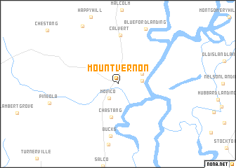 map of Mount Vernon