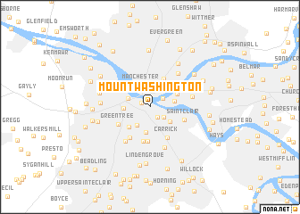 map of Mount Washington