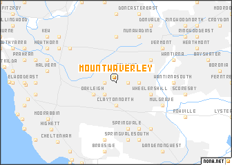 map of Mount Waverley