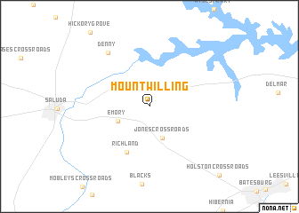 map of Mount Willing