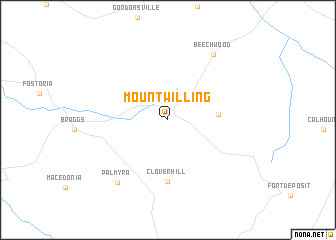 map of Mount Willing