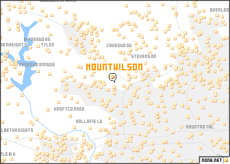 map of Mount Wilson