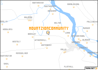 map of Mount Zion Community