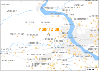 map of Mount Zion