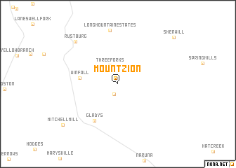 map of Mount Zion