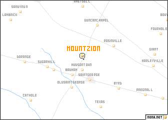 map of Mount Zion