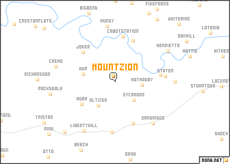 map of Mount Zion