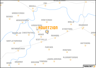 map of Mount Zion