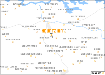 map of Mount Zion