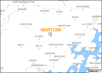 map of Mount Zion