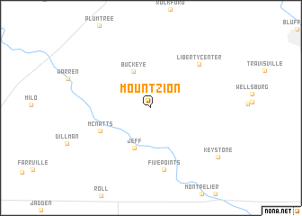 map of Mount Zion