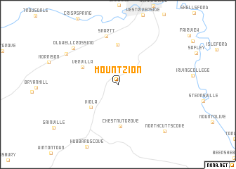 map of Mount Zion