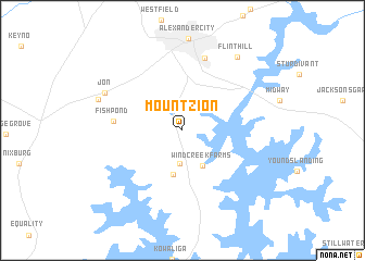 map of Mount Zion