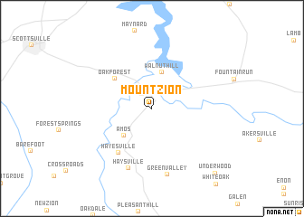 map of Mount Zion