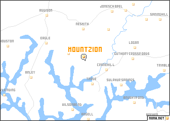 map of Mount Zion