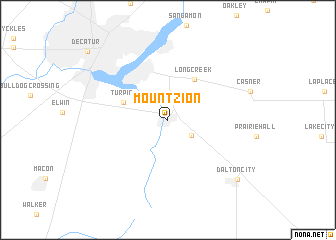 map of Mount Zion