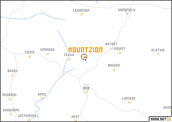 map of Mount Zion
