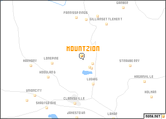 map of Mount Zion