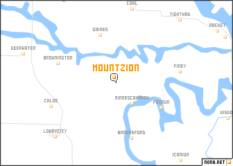 map of Mount Zion